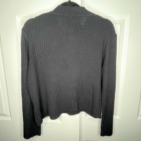 St John Sport By Marie Gray 1/4 Zip Ribbed Knit Sweater Women’s Large Made in US - Picture 2 of 5
